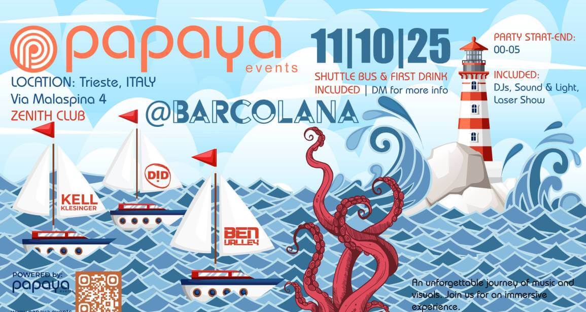 Papaya Događanja @ Barcolana | Klub Zenith Trst