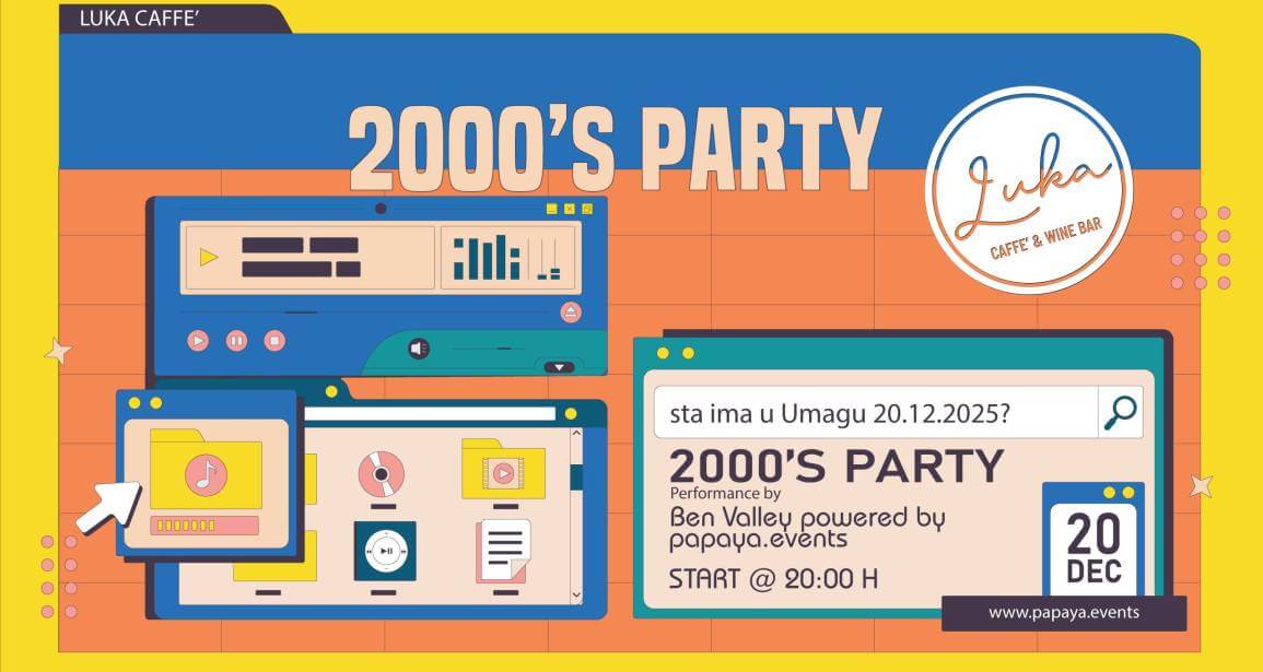 2000’s Party @ Luka Caffe’ | Music By Ben Valley | Powered by Papaya Events